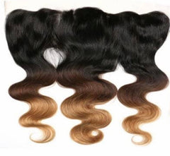 Ombre Remy Virgin Hair Collection Color T1B/4/27 Frontal